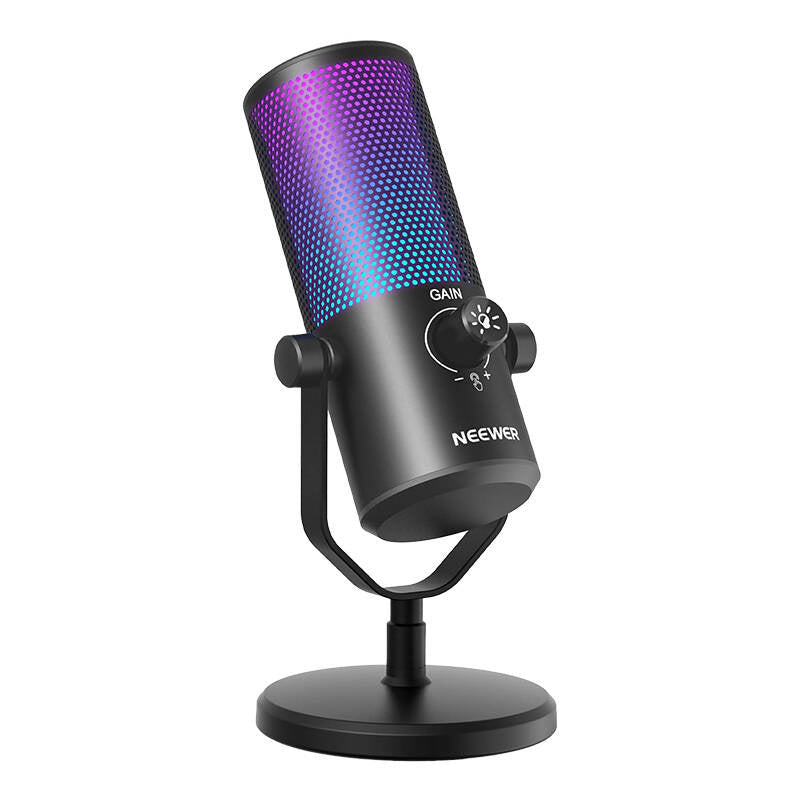 Neewer RGB backlit microphone, Mikrofon z podświetleniem RGB Neewer