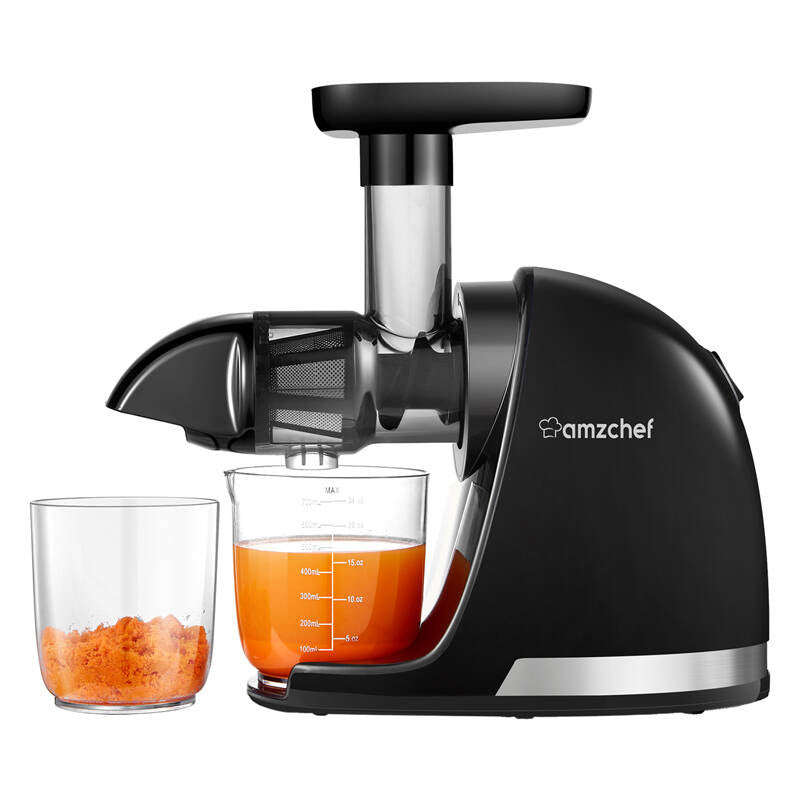 AMZCHEF 1501-BK-SM slow-running juicer (black), Wyciskarka wolnoobrotowa AMZCHEF 1501-BK-SM (czarny)