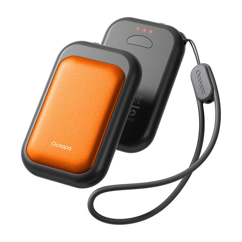 Ocoopa UT4 Young 2x2500 mAh hand warmer, USB-C, black and orange, Ogrzewacz do rąk Ocoopa UT4 Young 2x2500 mAh, USB-C, czarno-pomarańczowy