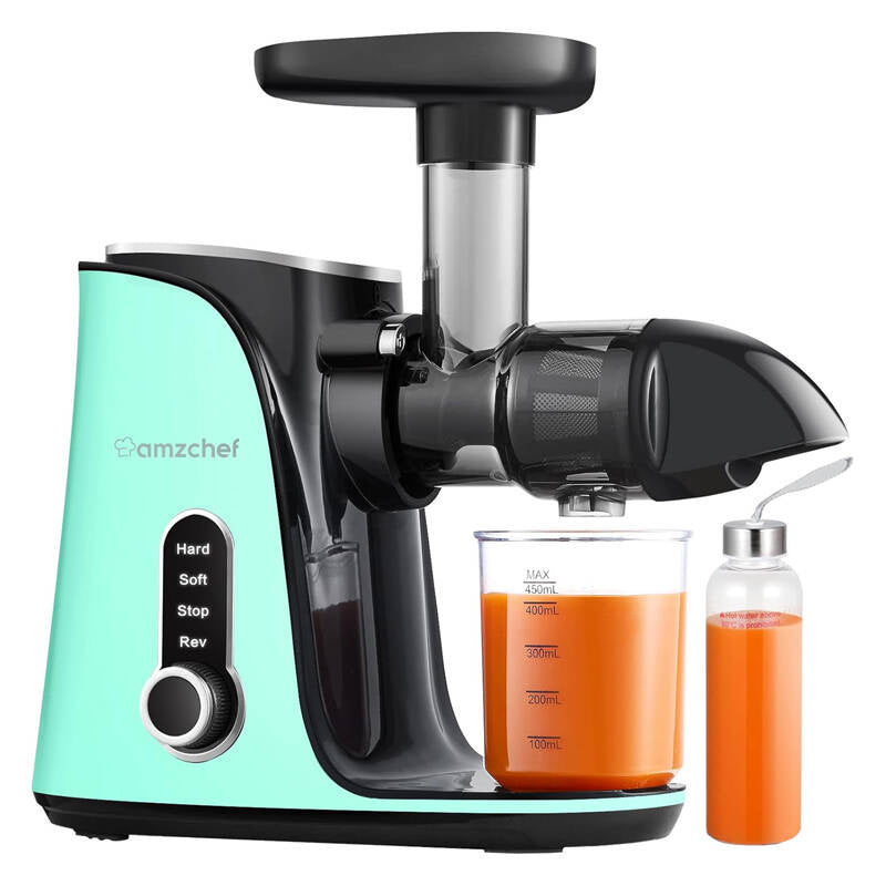 AMZCHEF GM3001-GN slow speed juicer (green), Wyciskarka wolnoobrotowa AMZCHEF GM3001-GN (zielony)