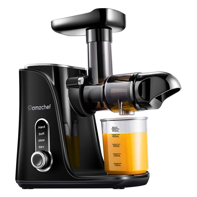 AMZCHEF GM3001-BK slow speed juicer (black), Wyciskarka wolnoobrotowa AMZCHEF GM3001-BK (czarny)