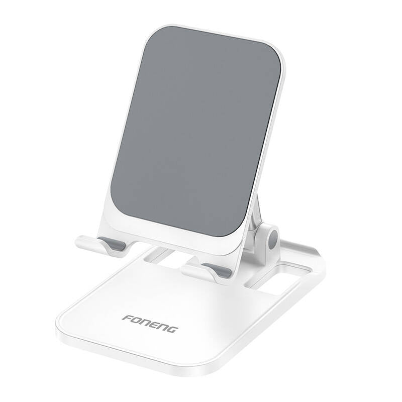 Foneng folding phone stand CP108 White, Składany stojak na telefon Foneng CP108 Biały