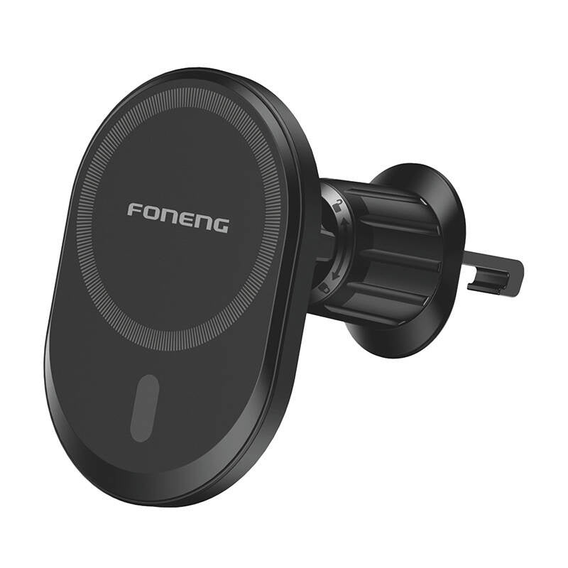 Foneng CP105 car grille mount with 15W inductive charging (Black), Uchwyt samochodowy do kratki Foneng CP105 z ładowaniem indukcyjnym 15W (Czarne)