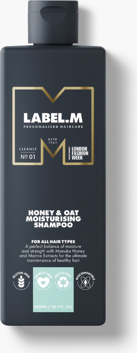Label.m Honey & Oat drėkinantis šampūnas 1000 ml