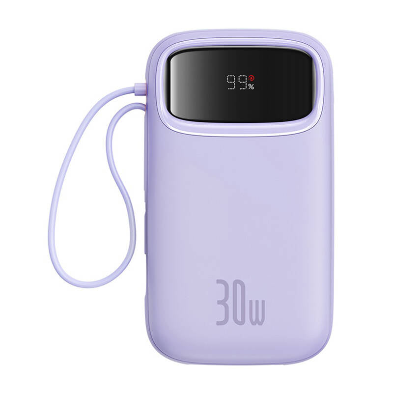 Baseus QPow 2 20000mAh 30W 2xUSB-C powerbank (purple), Powerbank Baseus QPow 2 20000mAh 30W 2xUSB-C (fioletowy)