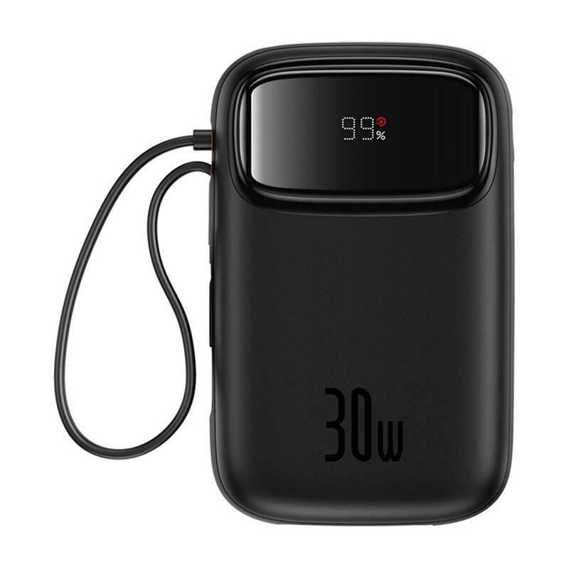 Powerbank Baseus QPow 2 10000mAh 30W 2xUSB-C (black), Powerbank Baseus QPow 2 10000mAh 30W 2xUSB-C (czarny)