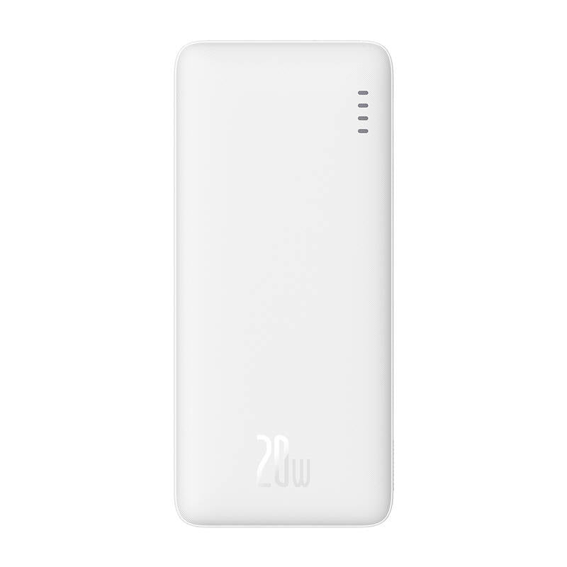 Baseus Airpow 10000mAh 20W powerbank (white), Powerbank Baseus Airpow 10000mAh 20W (biały)