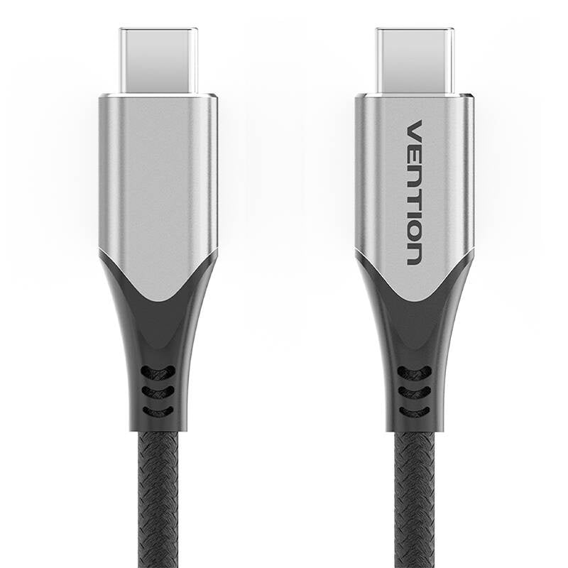 USB-C to USB-C 60W cable Vention TAAHD 0.5m (gray), Kabel USB-C do USB-C 60W Vention TAAHD 0.5m (szary)