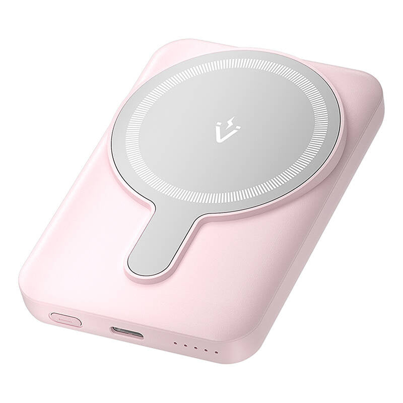 Vention FHSP0 20W magnetic 5000mAh powerbank (pink), Powerbank magnetyczny 5000mAh Vention FHSP0 20W (różowy)