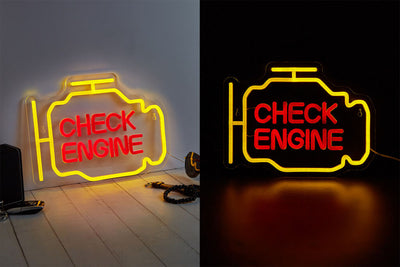 Manta SNL94YE Style Neon Lights CHECK ENGINE