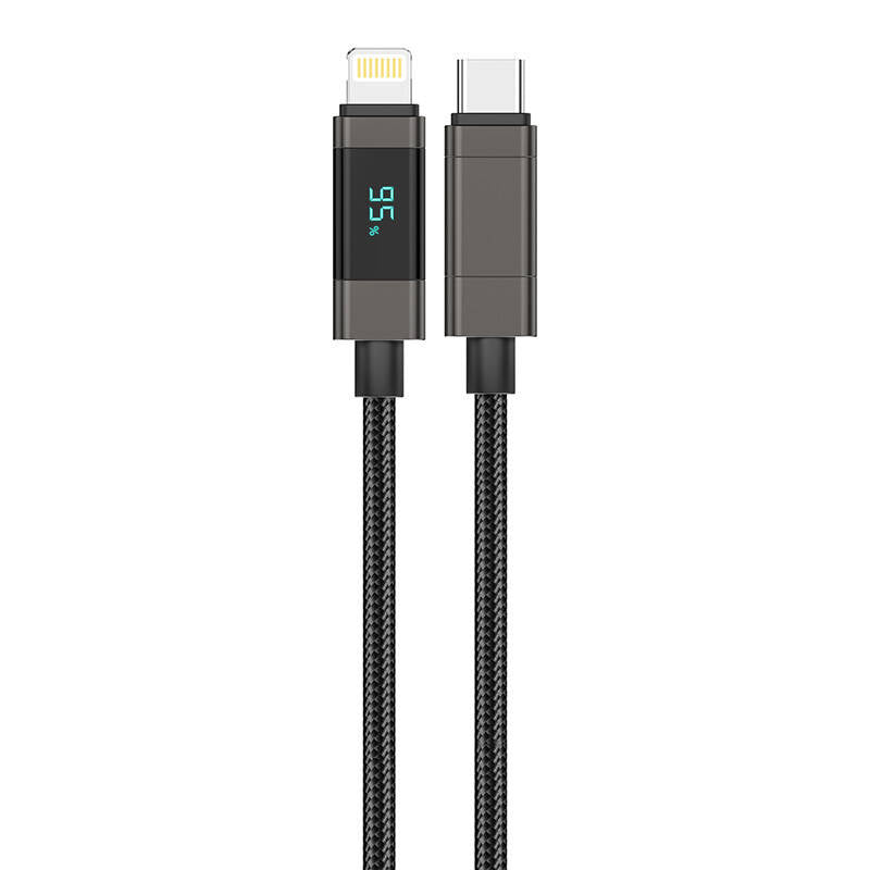 Foneng XS05 PD27W USB-C to Lightning cable, 1.2m (black), Kabel USB-C do Lightning Foneng XS05 PD27W, 1,2m (czarny)