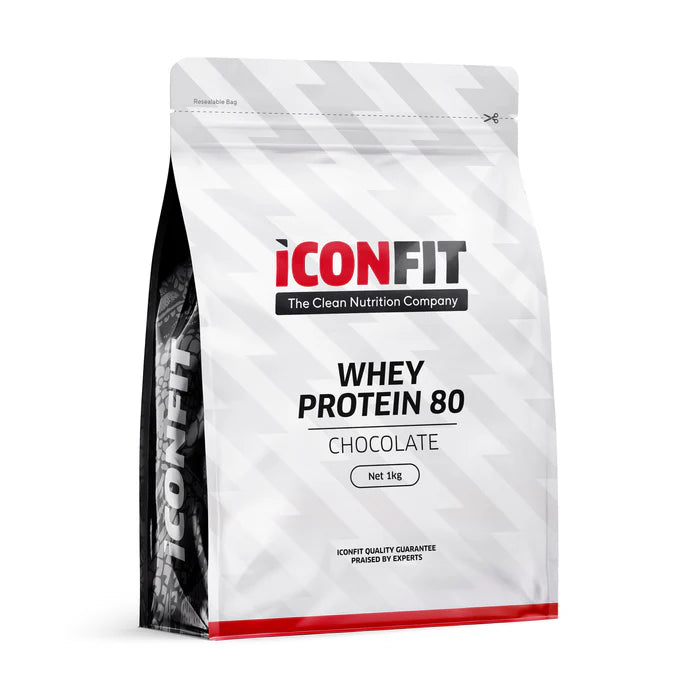 ICONFIT Išrūgų baltymai 80 (TOP Produktas, 1KG) - Žemuogių