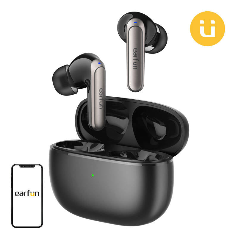 Wireless earphones TWS EarFun Air 2 NC ANC (black), Słuchawki TWS EarFun Air 2 NC ANC (czarne)
