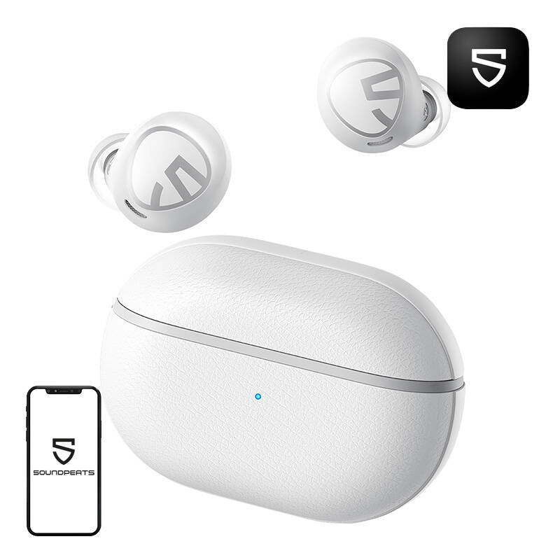 TWS Soundpeats Free2 Classic Headphones (white), Słuchawki TWS Soundpeats Free2 Classic (białe)