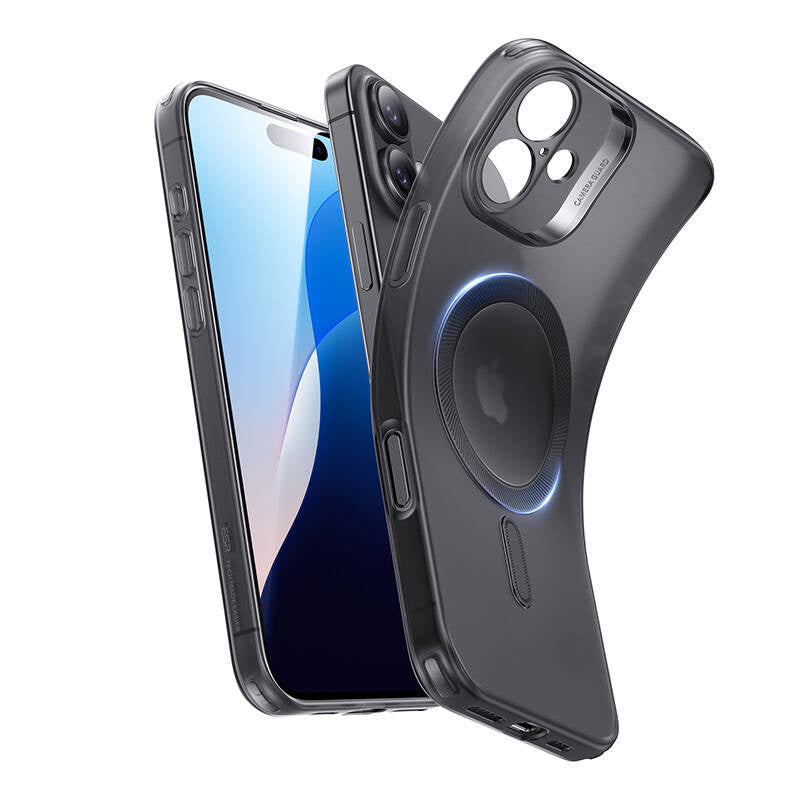 Etui Zero Clear Case (HaloLock) ESR do iPhone 16 (czarne), Etui Zero Clear Case (HaloLock) ESR do iPhone 16 (czarne)