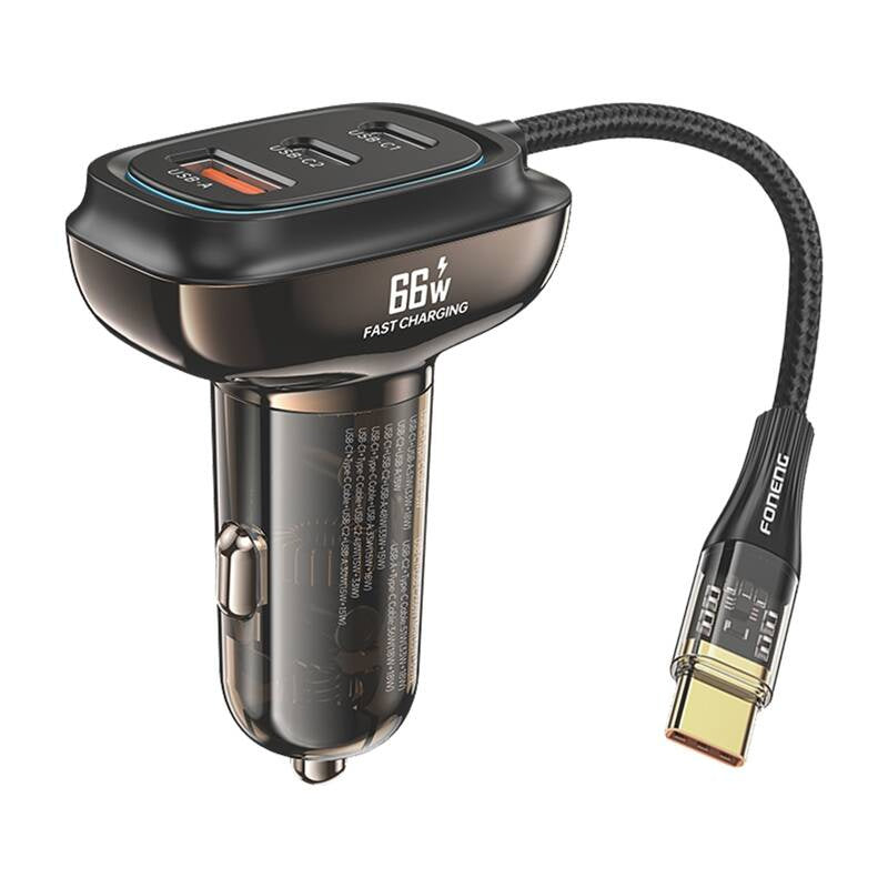 Foneng C20 A+C+C 66W car charger 3 ports, Ładowarka samochodowa Foneng C20 A+C+C 66W 3 porty