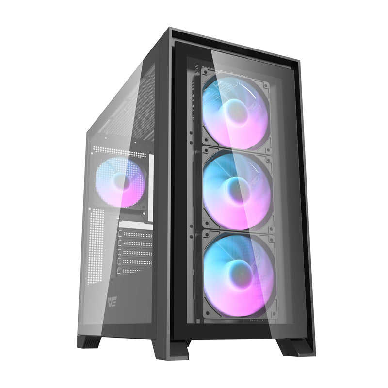 Darkflash DRX90 glass computer case (black), Obudowa komputerowa Darkflash DRX90 glass (czarny)