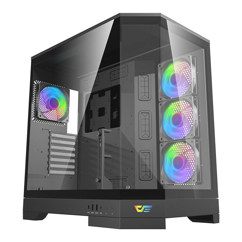 Darkflash DQX90 computer case (black), Obudowa komputerowa Darkflash DQX90 (czarna)