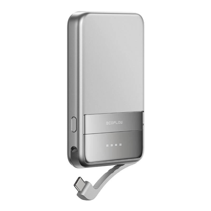 EcoFlow RAPID magnetic powerbank, 5000mAh, (silver)., Powerbank magnetyczny EcoFlow RAPID, 5000mAh, (srebrny)