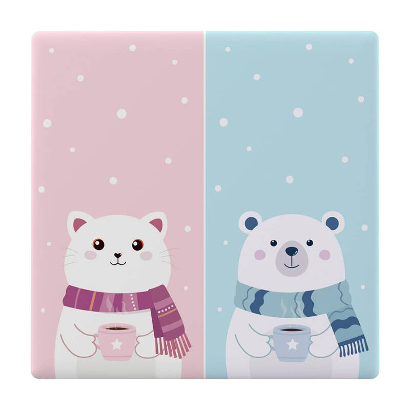 Decorative cover / cap for T5 SONOFF Cartoon 2C touch switch, Ozdobna osłona / nakładka na dotykowy włącznik T5 SONOFF Cartoon 2C