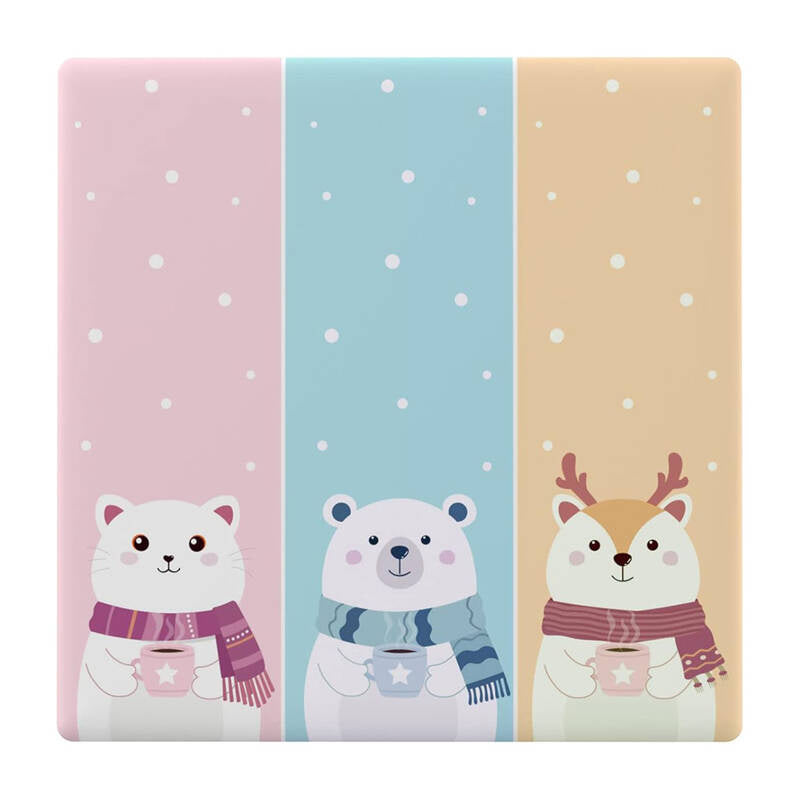 Decorative cover / cap for T5 SONOFF Cartoon 3C touch switch, Ozdobna osłona / nakładka na dotykowy włącznik T5 SONOFF Cartoon 3C