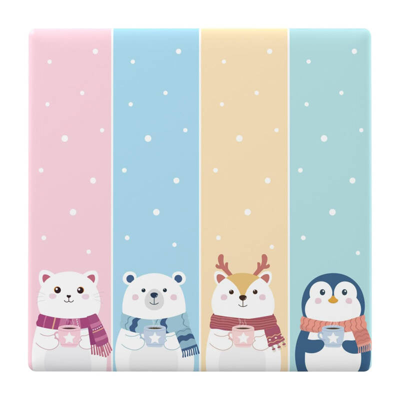 Decorative cover / cap for the T5 SONOFF Cartoon 4C touch switch., Ozdobna osłona / nakładka na dotykowy włącznik T5 SONOFF Cartoon 4C