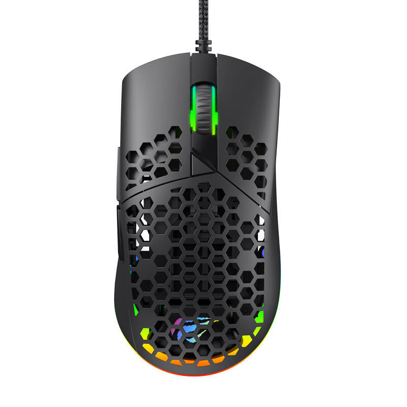 Havit MS1036 RGB wired gaming mouse (black), Przewodowa mysz gamingowa Havit MS1036 RGB (czarna)