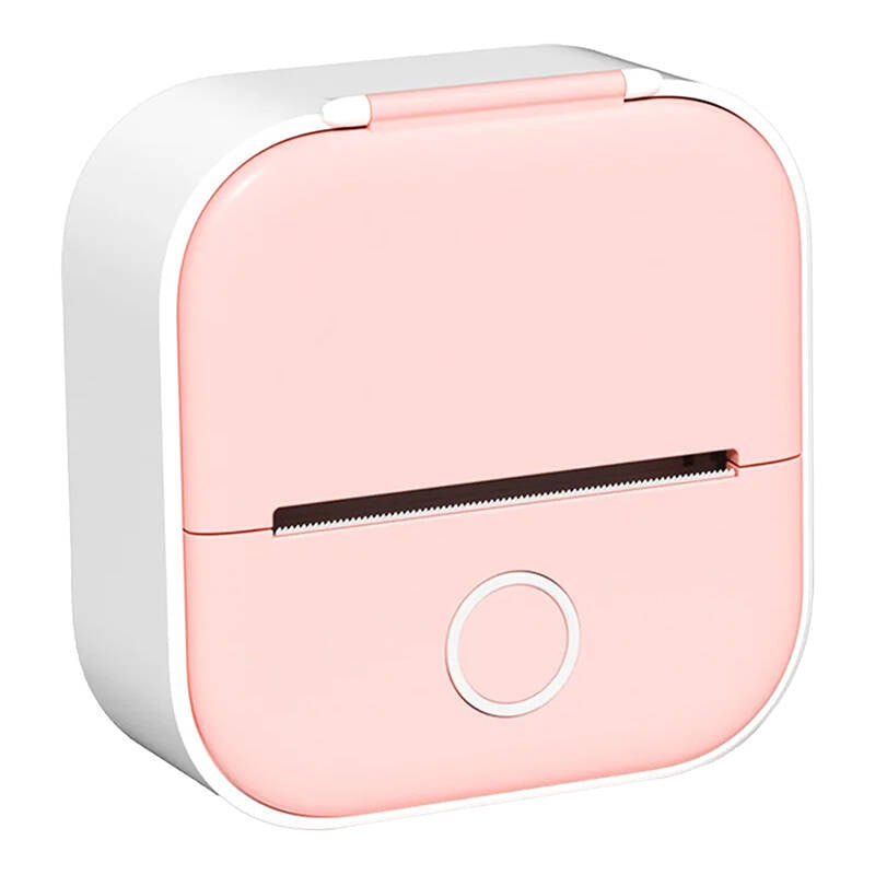 Phomemo T02 portable label printer pink case, Przenośna drukarka etykiet Phomemo T02 różowy pokrowiec