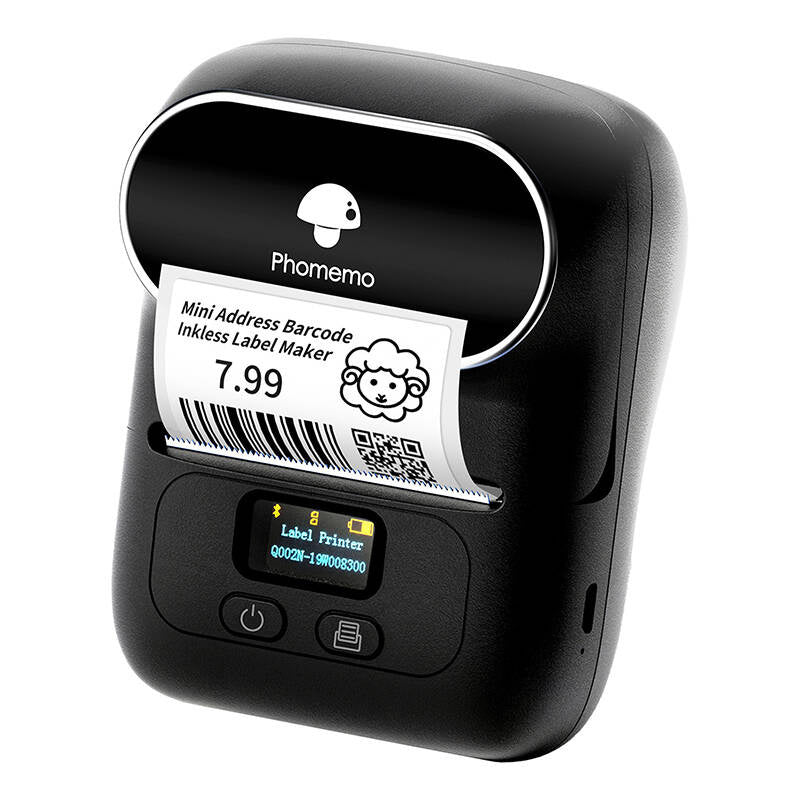 Phomemo M110 portable label printer (black), Przenośna drukarka etykiet Phomemo M110 (czarna)