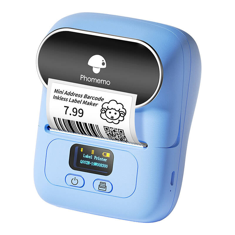 Phomemo M110 Portable Label Printer (blue), Przenośna drukarka etykiet Phomemo M110 (niebieska)