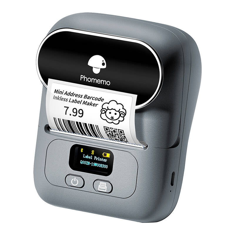 Phomemo M110 portable label printer (gray), Przenośna drukarka etykiet Phomemo M110 (szara)