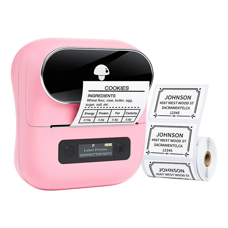 Phomemo M220 Portable Label Printer (pink), Przenośna drukarka etykiet Phomemo M220 (różowa)