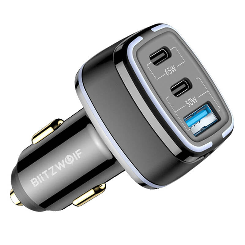 BlitzWolf BW-BC4 115W 3-Port USB PD car charger, Ładowarka samochodowa BlitzWolf BW-BC4 115W 3-Port USB PD