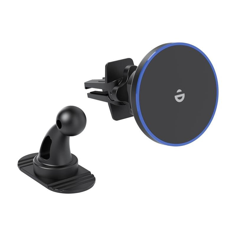 Magnetic Car Charger Holder Choetech T208-F 15W (Black), Ładowarka samochodowa magnetyczna Choetech T208-F 15W (czarna)