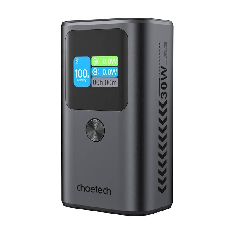 Power Bank Choetech B701 10000mAh PD30W (Grey), Powerbank Choetech B701 10000mAh PD30W (szary)