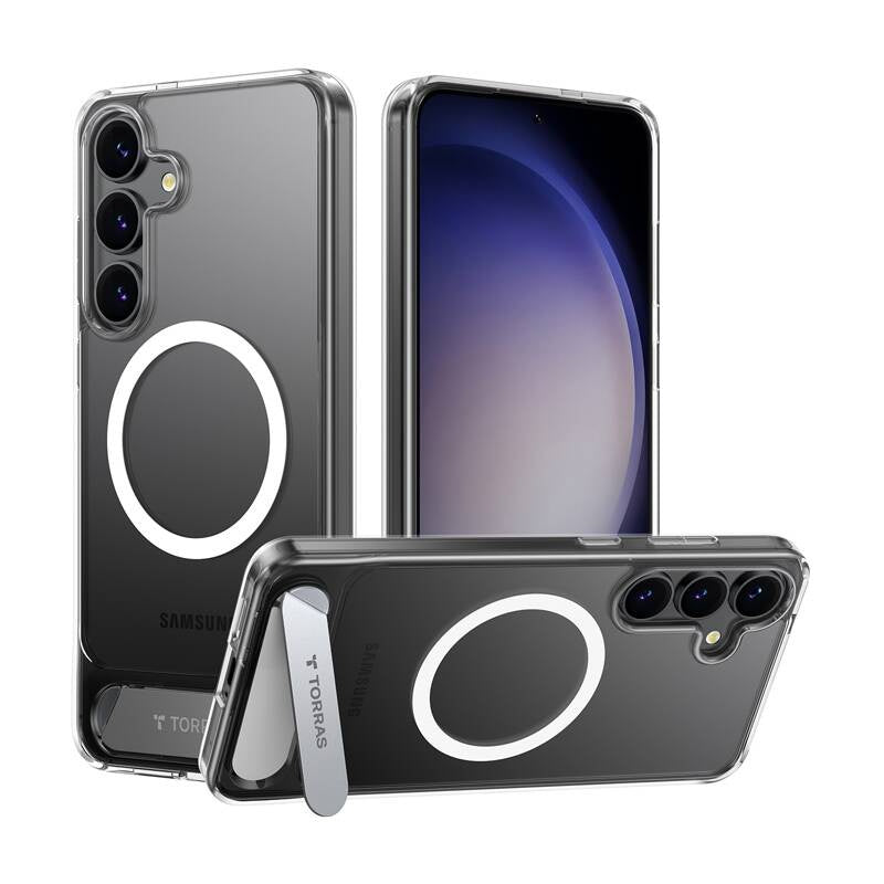 Torras Pstand Series phone case for Samsung S25 (transparent), Etui na telefon Torras Pstand Series do Samsung S25 (przezroczyste)