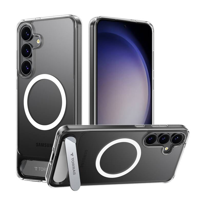 Torras Pstand Series phone case for Samsung S25+ (transparent), Etui na telefon Torras Pstand Series do Samsung S25+ (przezroczyste)