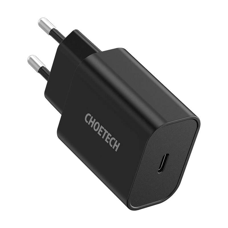 Charger Choetech Q5004-BK-V2 PD20W (Black), Ładowarka sieciowa Choetech Q5004-BK-V2 PD20W (czarna)