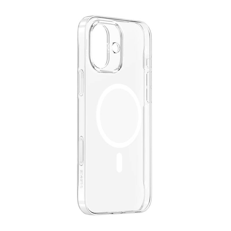 Baseus iP16 TouchButton Magnetic Phone Case (transparent), Magnetyczne Etui na telefon Baseus iP16 TouchButton (przezroczyste)