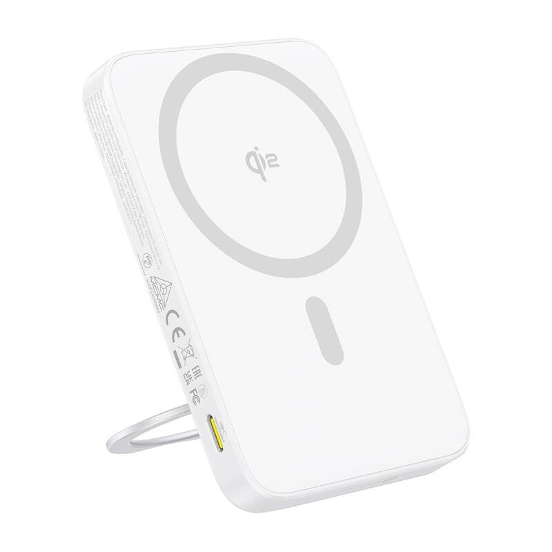 Baseus magnetic powerbank with stand PicoGo Qi2 5000mAh 20W, Magnetyczny Powerbank Baseus ze stojakiem PicoGo Qi2 5000mAh 20W