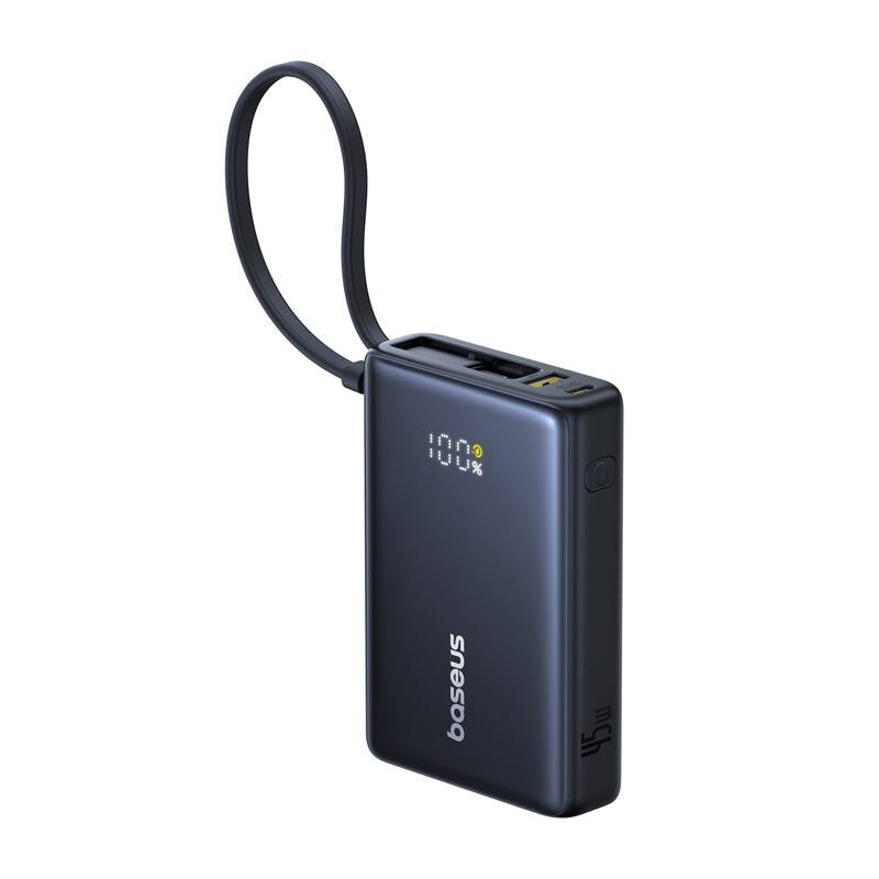 Powerbank Baseus PicoGo Digital Display 10000mAh 45W (czarny), Powerbank Baseus PicoGo Digital Display 10000mAh 45W (czarny)