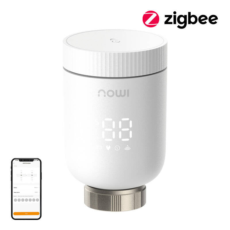 ZigBee thermostatic head IMOU IOT-TRV1-EU + 6 adapters, Głowica termostatyczna ZigBee IMOU IOT-TRV1-EU + 6 adapterów