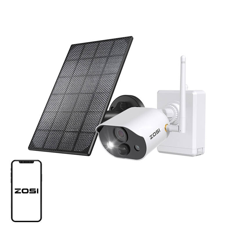 Outdoor IP camera with solar panel ZOSI C306Pro WiFi 3MP IP66, Kamera zewnętrzna IP z panelem solarnym ZOSI C306Pro WiFi 3MP IP66