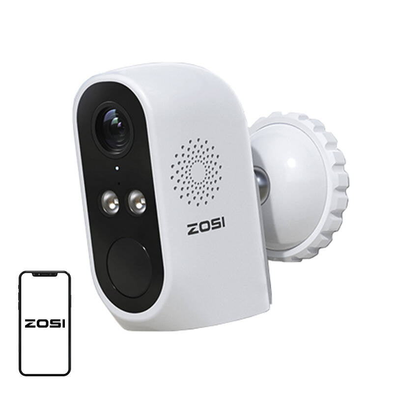 Outdoor IP camera with solar panel ZOSI C1Pro WiFi 3MP IP66, Kamera zewnętrzna IP z panelem solarnym ZOSI C1Pro WiFi 3MP IP66