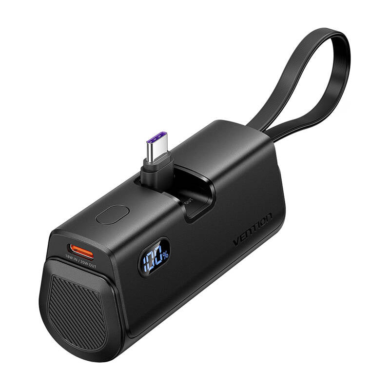 Powerbank Vention LED display 4800mAh 22.5W FHQB0 (black), Powerbank Vention wyświetlacz LED 4800mAh 22.5W FHQB0 (czarny)