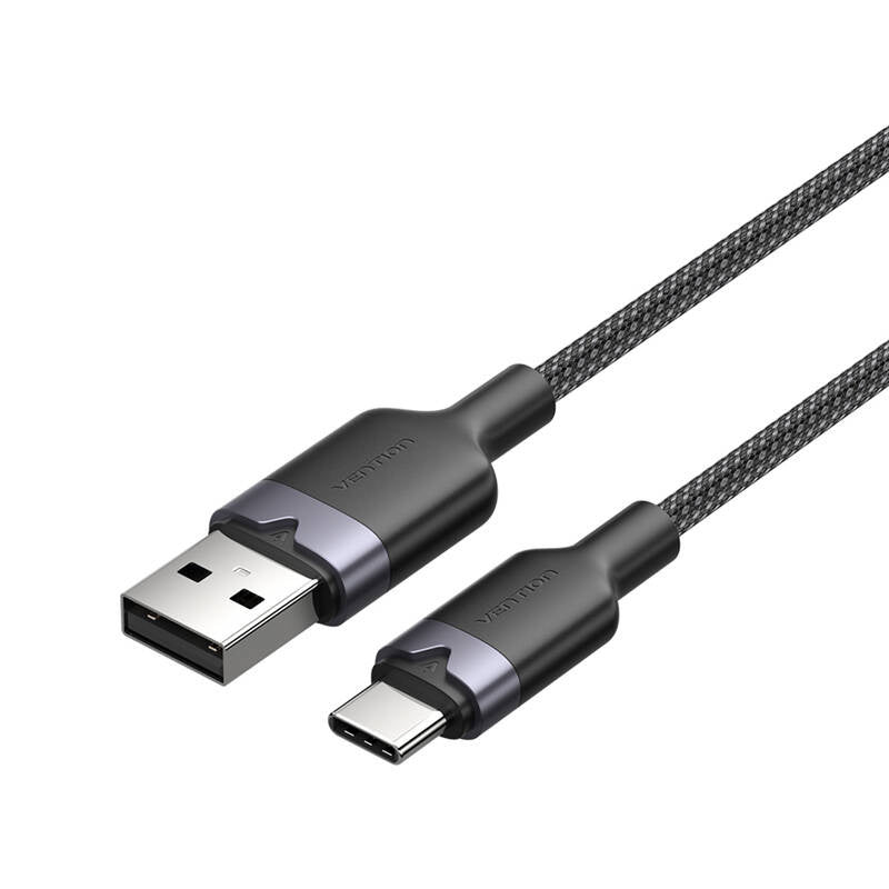 USB 2.0 A to USB-C 3A cable Vention CTNBF 1 M (black), Kabel USB 2.0 A do USB-C 3A Vention CTNBF 1 M (czarny)