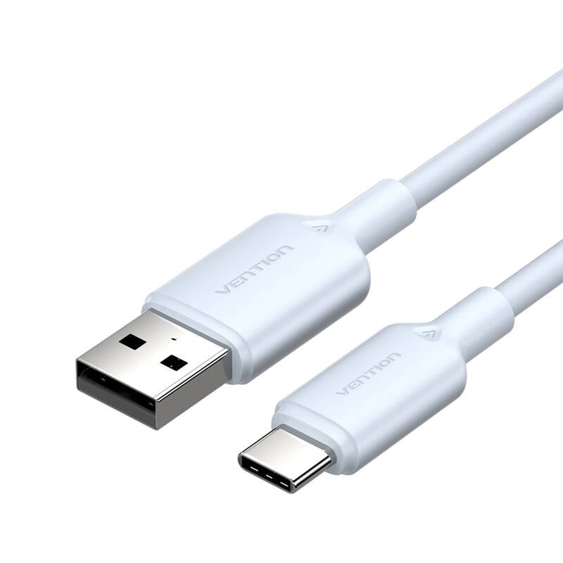 USB 2.0 A to USB-C 3A cable Vention CTQLH 2M (blue), Kabel USB 2.0 A do USB-C 3A Vention CTQLH 2M (niebieski)