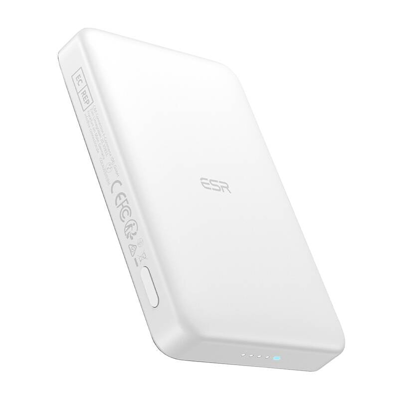 ESR Qi2 MagSlim 10000 mAh magnetic powerbank (white), Powerbank magnetyczny ESR Qi2 MagSlim 10000 mAh (biały)