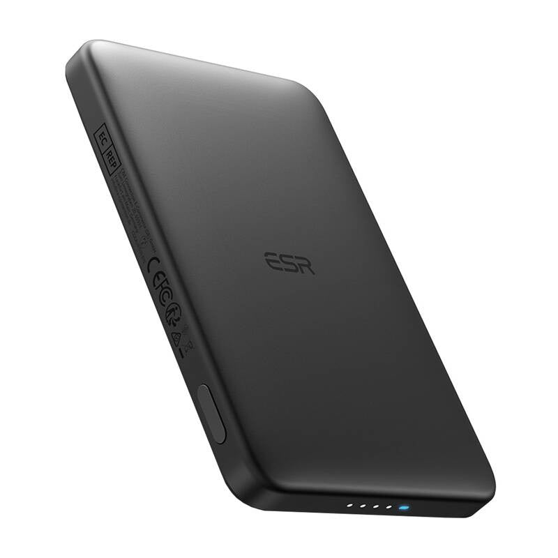 ESR Qi2 MagSlim 5000 mAh magnetic powerbank (black), Powerbank magnetyczny ESR Qi2 MagSlim 5000 mAh (czarny)