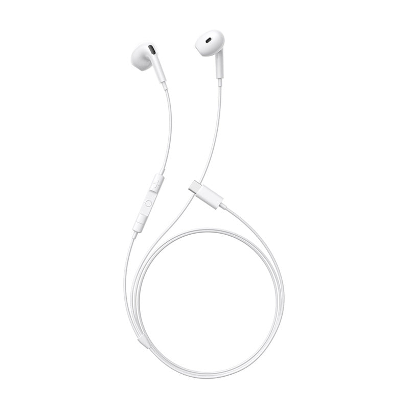 Baseus Encok CZ19 Wired In-Ear Headphones White, Przewodowe słuchawki douszne Baseus Encok CZ19 Białe